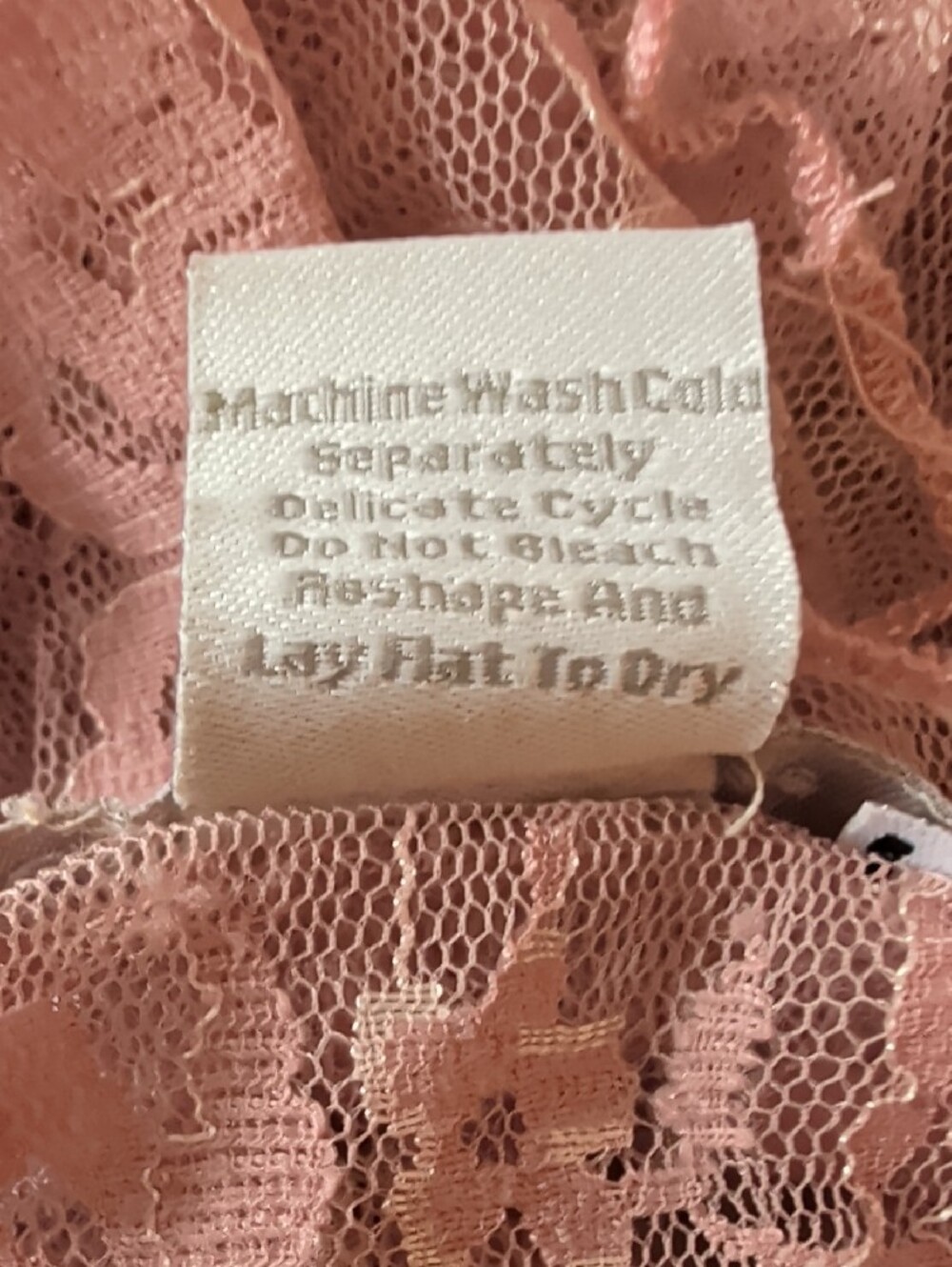 Delicate Pink Lace Ruffle Sleep Top - Picture 7 of 9